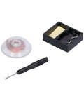 Huge Jauarta Electric Soldering Iron Kit With 4 Replaceable TS BC2 B2 D24 Tips And Type C Power Supply tools including copper wire and cleaning sponge.