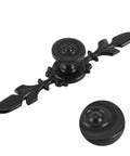 Zinc Alloy Drawer Cabinet Knob Pull For Cabinets And Drawers Retro European Style Vintage Handle in black, close-up view.