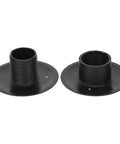 10 Pairs Foosball Table Bushings 48.5mm OD 15.8mm ID Threaded, Lightweight Black Bushings For Rods, Pro Grade Build, Adjustable Height 15-25mm, Fits Most Home and Arcade Foosball Machines, Precise Fit and Smooth Play. black threaded foosball bushings shown side by side