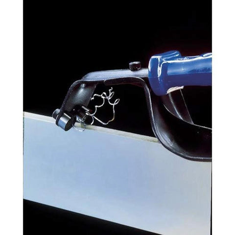Noga DB1000 sheet metal deburring tool with blue handle for edge finishing