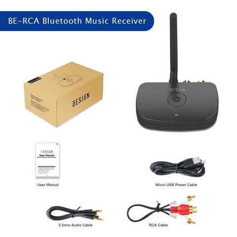 Long Range Bluetooth Music Receiver For Wired Speakers And Home Stereo Wireless Audio Adapter With Bluetooth 5.0 package