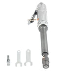Tough As Nails Pneumatic Extended Engraver And Air Die Grinder Straight Shooter Tool with 3mm chuck and stainless steel finish.