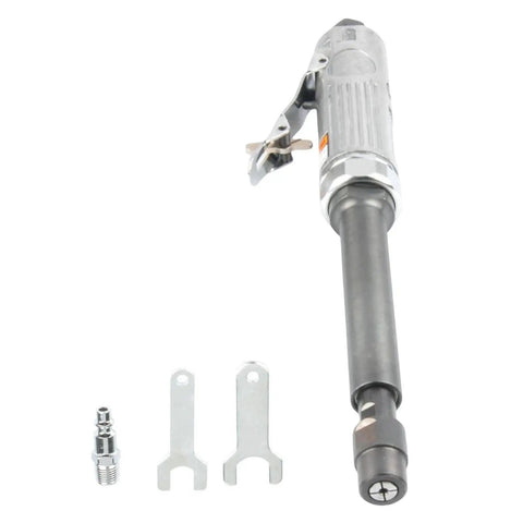 Tough As Nails Pneumatic Extended Engraver And Air Die Grinder Straight Shooter Tool with 3mm chuck and stainless steel finish.