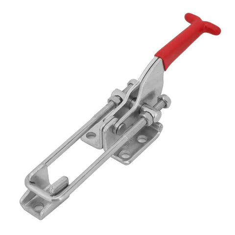 Built Like A Tank Carbon Steel Toggle Clamp With Quick Release Latch Action For Welding Woodworking Jig Assembly Featuring Triangular Gripping Lever Handle 120 Millimeter