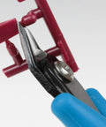 All Purpose Model Nipper PN-125 For Plastic Models cutting a plastic sprue, beginner friendly cutter in action