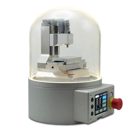 Ultra Mini Desktop CNC Machine Model With G Code Control, 3 Axis Motion Simulator, premium aluminum alloy STEM enclosed display