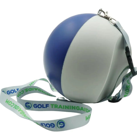 Compression Ball Golf Swing Trainer For Perfect Impact And Forearm Connection, Fix Chicken Wing, Improve Tempo, with lanyard