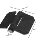 Heavy Duty Weld On Trailer Gate Hinges Set, Thickened weldable door hinge with detachable pin, rust resistant, size dimensions shown