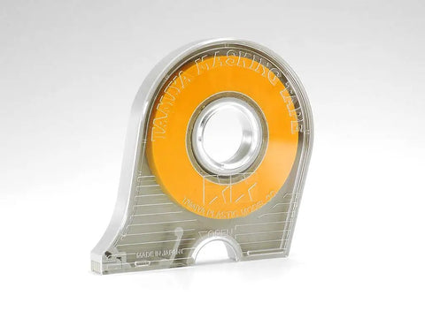Clear case housing yellow 6mm tape, part of Must Have Masking Tape Set 6mm And 10mm With Cutter Case Thin Precision Painter Tape For Models Crafts