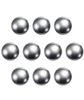 Set Of Ten 19mm Polished Carbon Steel Bearing Balls For Precision Fit And Budget Friendly Maintenance Great For Industrial Equipment Repair And Everyday Home DIY Projects, nine balls shown