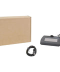 Top Shelf Renewed 4X3 LCD Signature Capture Pad with backlit screen, USB cable, and brown packaging box.