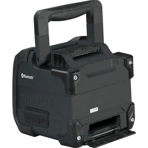 Rear view of Cordless Job Site Bluetooth Speaker For Power Tools 18V LXT And 12V Max CXT Lithium Batteries Built Beefy For Real