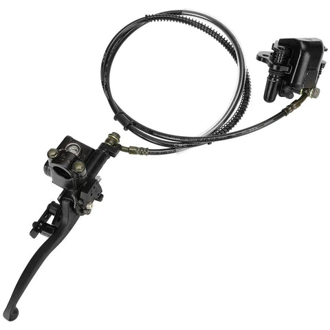 Left Hydraulic Brake Master Cylinder Caliper Assembly For 50cc To 125cc ATVs And Mini Bikes Fits Tao Tao Coolster Roketa SunL Peace