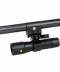 Universal 21mm Weaver Picatinny Rail Base Adapter Converter for Scope Mounts attached to rifle barrel with black finish