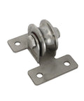 Stainless Steel Four Hole Bearing Pulley for Ceiling Swing and Sliding Doors Fixed Roller Wheel for Wire Rope Traction Tools