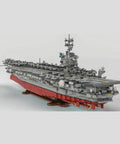 Top Shelf USS Enterprise CVN 65 Aircraft Carrier Building Blocks Set With 4941 Heavy Duty Bricks And 1 350 Scale Military Ship Model.