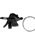 Left Hand 3 Speed Bike Shifter SL-M315 For Mountain, Road And Commuter Bikes, with 81 inch cable, aluminum build, top view