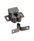 Super Cool 20 Pc Double Roller Ball Cabinet Latches With Easy Grip Copper Finish For Kitchen Cupdoors And Wardrobe Storage Locking Made To Work Like A Charm, showing a latch mechanism with copper finish.