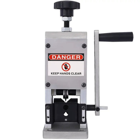 Lmaoss Manual Wire Stripper Machine Drill Powered Hand Crank Copper Cable Peeler Adjustable Aluminum Alloy Tool For 1.5-25mm scrap wire processing.