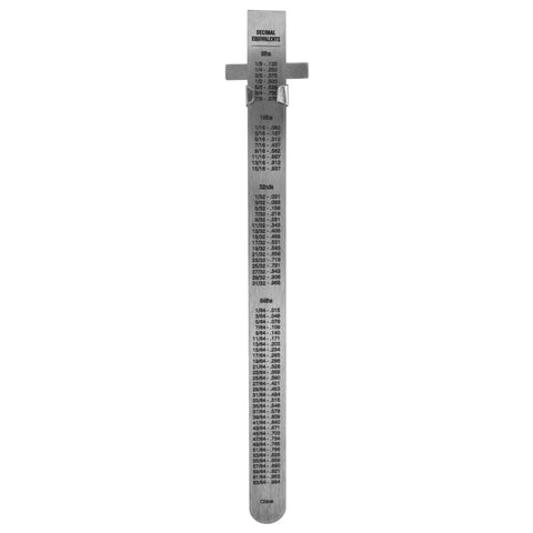 Six Inch Stainless Steel Sliding Depth Gauge With Ultra Fine 64T Graduations For Precise Depth And Step Measurements Machined Ruler