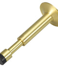 Gold hydraulic door stopper for bathroom and apartment doors with adjustable length, 28mm aluminum alloy build, wall-mounted design