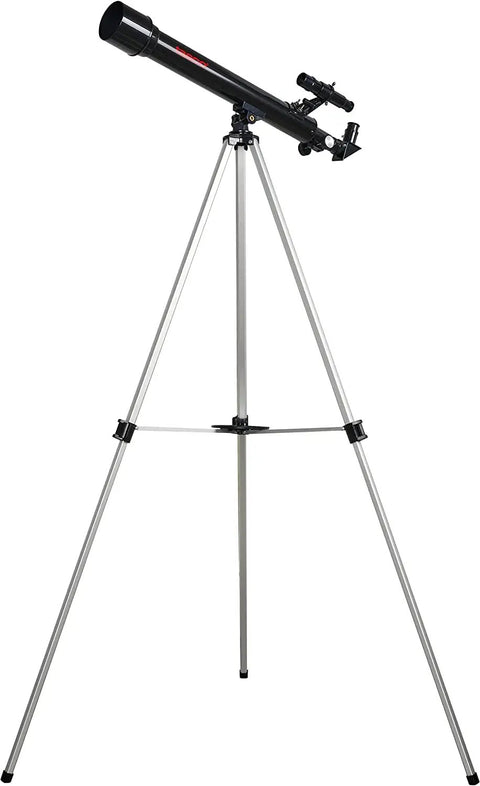 Beginner Friendly 600x50mm Refractor Telescope Kit For Stargazing Folks With Easy Setup on aluminum tripod with 5x24 Finderscope