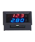 DIY Friendly Voltmeter And Ammeter Panel Meter For PCB Wiring 50A Digital Readout Shows Voltage And Current At A Glance