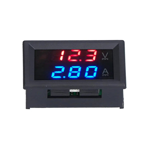 DIY Friendly Voltmeter And Ammeter Panel Meter For PCB Wiring 50A Digital Readout Shows Voltage And Current At A Glance