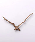 Premium Black Walnut Clock Hands Set With Copper Bushing For Classic Wall Clocks Hour Hand About 100 Mm And Minute Hand About 120 Mm Fits 10 Or 12 Inch Dials Easy Swap Hands For Quick DIY Clock Renovation