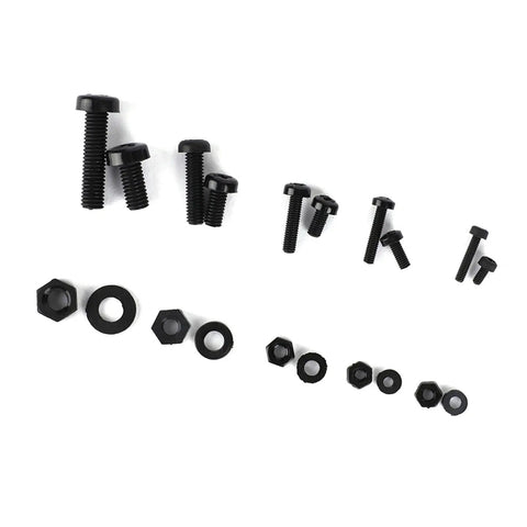 Nylon Screw Nut Washer Set Kit Go To M2 M2.5 M3 M4 M5 Sizes 270 Pieces Durable Hardware Fasteners for DIY shown on white background