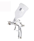 Slick Top Shelf Handheld Paint Sprayer With Hella Fine Atomization And Detachable Nozzle For Water Based Finish Coating showcased from the side.