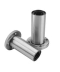 Long Type Flange Linear Motion Bearing 6mm 8mm 10mm 12mm Beefy Yet Smooth LMF Series Precision Bearings For Smooth Linear Motion With Easy Install And Durable Construction LMF6LUU LMF8LUU LMF10LUU, stainless steel flange bearing