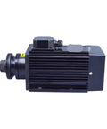 Rock Solid Heavy Duty Cnc Spindle Motor Boasting Rapid Air Cooling That Yanks Serious Torque For Effortless Metal And Plastic Milling Projects On Any Shop Bench Or Garage Setup At 2480Rpm, side view showing cooling fins.