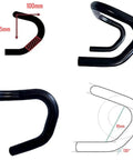 Road Bike Drop Handlebars 25.4mm Clamp 420mm Length Aluminum Alloy 6061 T6 Ergonomic 145mm Drop And 10mm Reach Lightweight