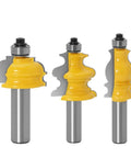 12mm Shank Architectural Molding Router Bit Casing Base Cutter For Precision Handrail Furniture Trim Work On Hardwood MDF And Plywood Woodworking