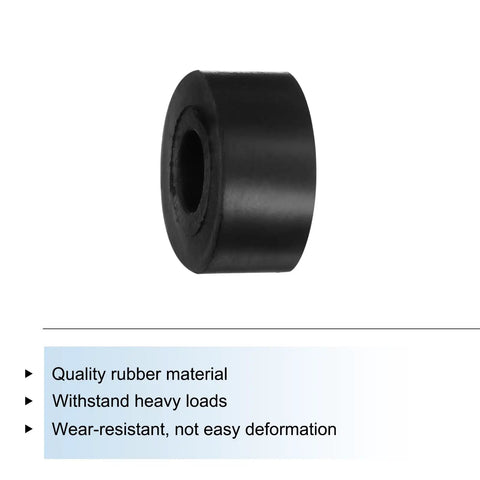 Close-up of one anti-vibration damper from 16 Pack Rubber Spacers 20mm OD 8mm ID 10mm Thick Anti Vibration Dampers For Home And Car