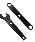 Table Saw Wrench Set Two Pack Fits BTS10S BTS12S RTS21 10 Inch Table Saw Models Built Tough Forged Steel Blade Change Tool Replacement For COMBO00139 No Fuss Quick Blade Swaps And Easy Adjustments, two black wrenches