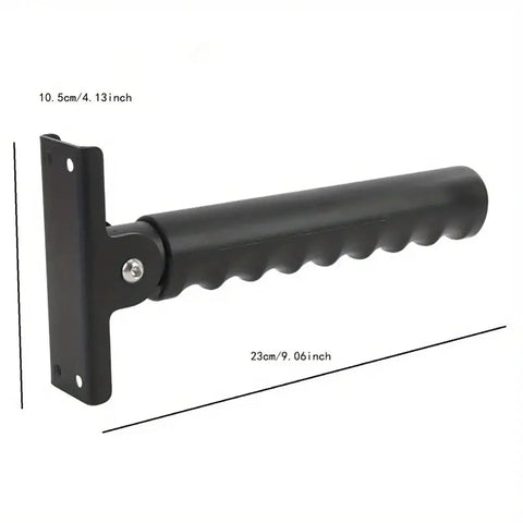 Solid Choice Doorway Flip Up Grab Bar Carries A Hefty 300 Lbs Load for Stair Assist with anti-slip grip.