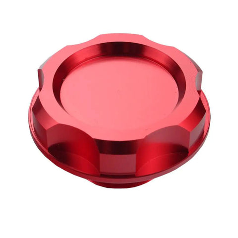 Hot Red Billet Aluminum Engine Oil Filler Cap Cover For Honda Acura Civic TL Screw On Tank Cap Upgrade Precision Machined Fits Most B D K Series Engines Lightweight And Durable