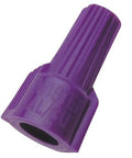 Three Hundred Purple Wire Connectors For Copper To Aluminum Twisting Heavy Duty Twist On Electrical Wire Nuts Size Number Sixty Five, close-up view.