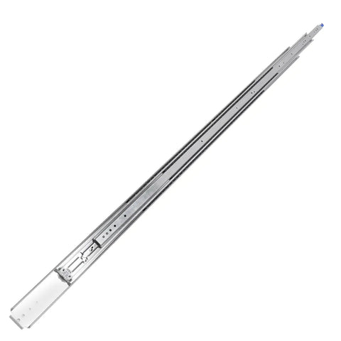 Heavy Duty Drawer Slides Built Tough As Nails Featuring Three Fold Lock Mechanism And Full Extension Glide rated for 300 lb capacity