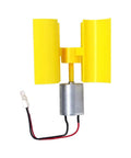 Vertical Axis Wind Turbine Generator Kit For DIY Physics Science Experiments Educational Hands On Teaching Tool For Learners Power Generation Principle Research with yellow blades and motor visible.
