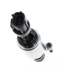 Ford 5.4L 3V VCT Control Solenoid 8L3Z-6M280-B OEM Replacement Solenoid, top view, black finish.