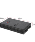 Starter-Friendly Digital Multimeter Card Tester With Auto Ranging 4000 Count in compact black case, 125x80x19.5mm