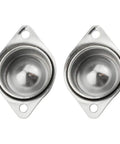 Flange Mounted Five Eighth Inch Ball Transfer Unit CY 15A With 304 Stainless Steel Ball Bearing Roller, pack of four, top view