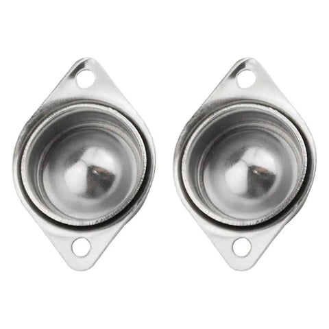 Flange Mounted Five Eighth Inch Ball Transfer Unit CY 15A With 304 Stainless Steel Ball Bearing Roller, pack of four, top view