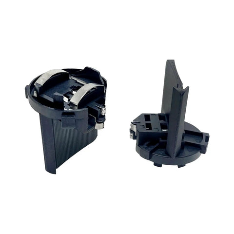 Headlight Socket Adapter With Wiring Harness For VW Golf Eos Passat Tiguan Alltrack R GTI 2010 2017 shown from side and top angles