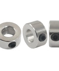 Set Screw Shaft Collars 10 Pack Aluminum Silver For 5mm Bore Precision Fit Hardware Kit For Diy And Home Repairs Using Rods Struts Drive Shafts Compact Build Low Profile Setup Cool Plus Easy Install With Hex Key Compatible Super Sweet Deal, 5mm bore