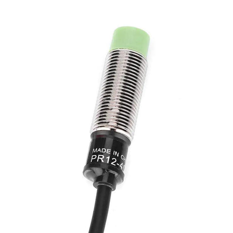 Metal Proximity Switch PR12-4DN 3 Wire NO NPN Sensor For Machinery And Metallurgy, 4mm Detection Distance, Built In Power Safeguard Circuit, Durable Industrial Grade Proximity Sensor, cylindrical threaded metal sensor with cable
