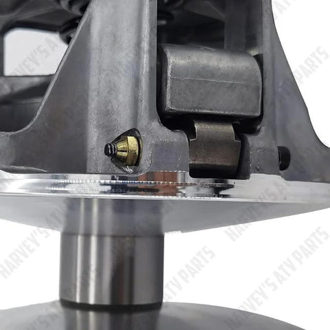 Mother Clutcher primary clutch for Polaris RZR 1000 XP/S; close-up metal housing with mounting bolt.